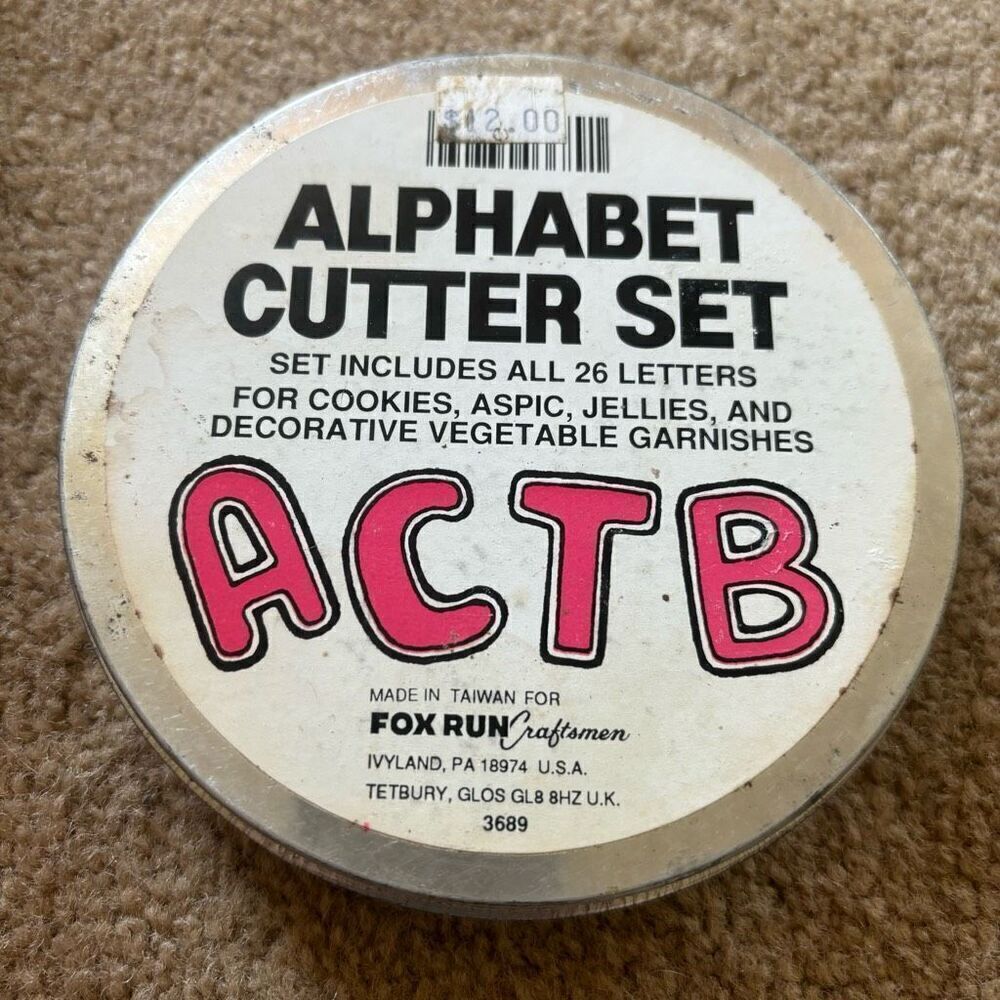 Fox Run Craftsman Alphabet Cookie Cutter Set Of 26 Letters